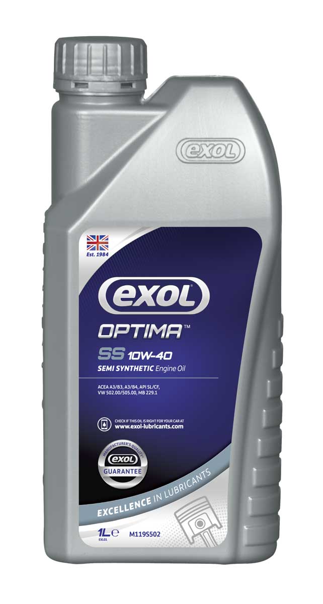 Exol OPTIMA SS 10W-40, polosyntetický motorový olej, 1l